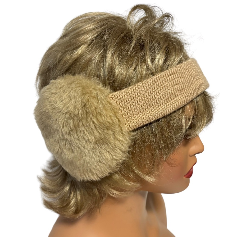Earmuffs headband tan Arlington Hat Co NWOT